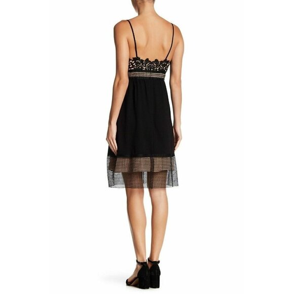 Theory Womens Black Melaena Blush Contrast Crochet Lace Dress Multi sizes $455 - Picture 11 of 12